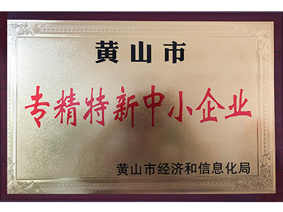黃山市專精特新中小企業(yè) 